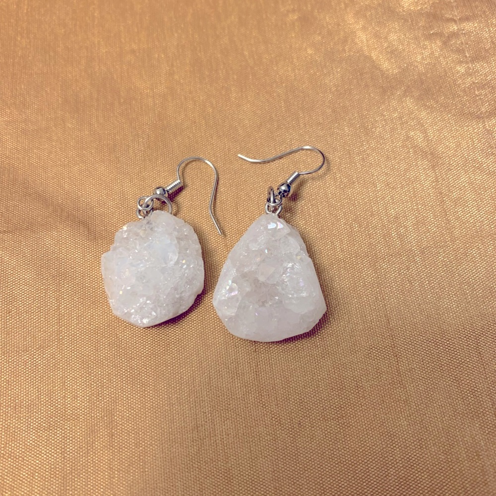 Quartz earrings